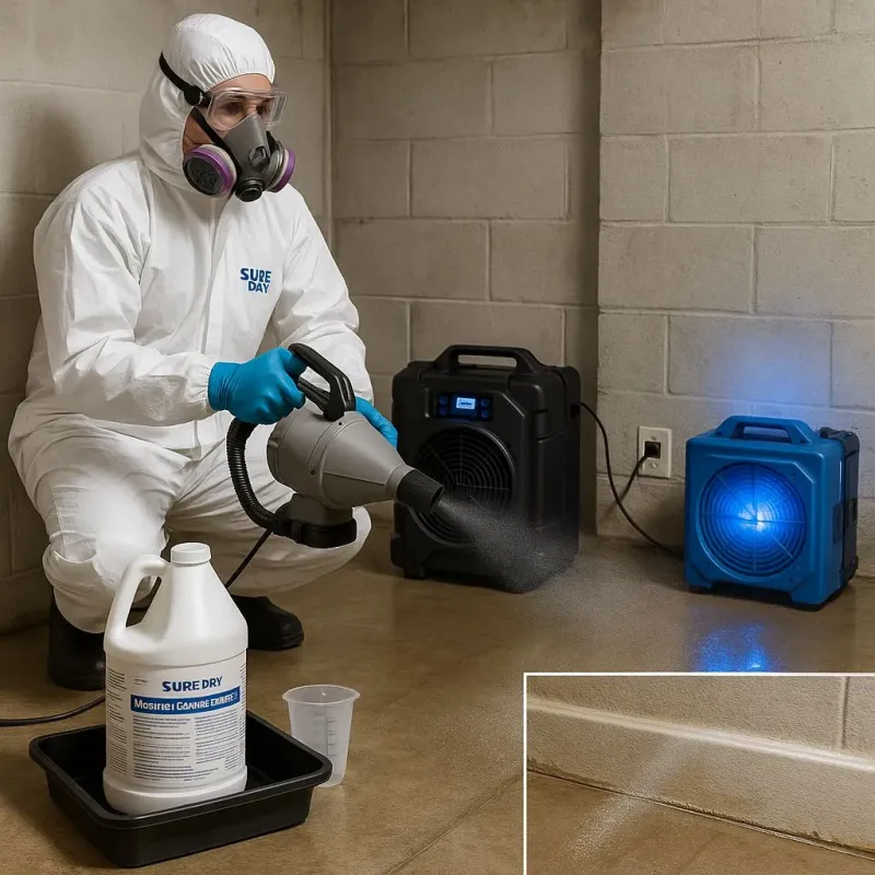 Sanitization and Odor Removal process in Groveland, FL